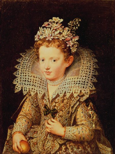 Portrait of Eleonora de Gonzaga Mantua as a Child by Frans Pourbus the Younger